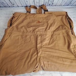 Bulwark FR Men's Size 3XL Reg Bib Overalls Flame Resistant Brown Heavy Insulated